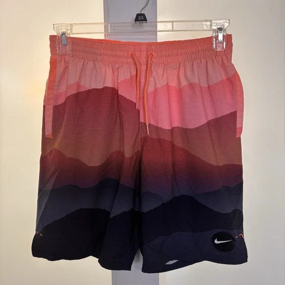 Nike Medium (Fit 28In) Surf Swim Board Trunk Multicolor Stretch 9" Shorts - Picture 1 of 6